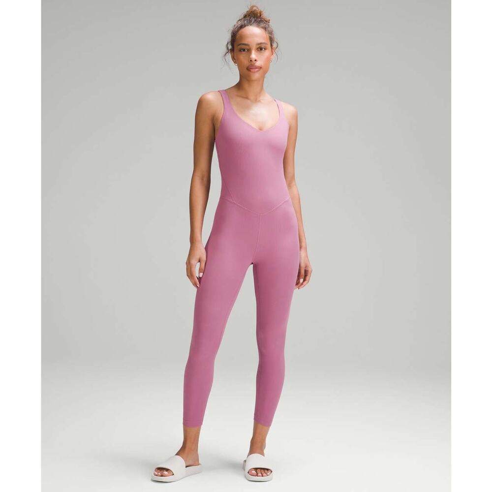 Lululemon Align Ribbed Bodysuit 25" Velvet Dust